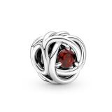 PANDORA Red January Charm 11.7mm