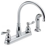 DELTA Chrome Kitchen Faucet w Sprayer