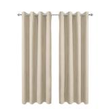 Pro Space Beige Blackout Curtains 34x72 2