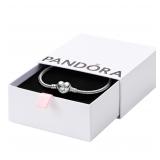 PANDORA Sterling Silver Snake Charm Bracelet 7.9