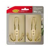 Command X-Large Triple Hook Satin Brass