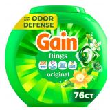 Gain Flings Detergent Pods 76 Ct