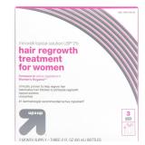 upup Womens Hair Regrowth Treat. 3x 2 Fl Oz