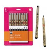 SAKURA Pigma Micron Graphic Brush Pens 8pk