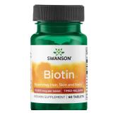 Swanson Biotin 10000 mcg 60 Tabs