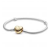 PANDORA Two-Tone Snake Charm Bracelet 6.7