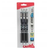 Pentel EnerGel Gel Pen 1.0mm Black 3pk