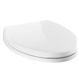 DELTA Elongated White Toilet Seat