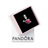 PANDORA Red Murano Heart Dangle Charm