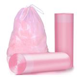 DZTZ 30 Gallon Pink Trash Bags 30 Count