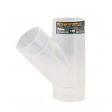 POWERTEC 2-12 Dust Coll. Y Fitting Clear