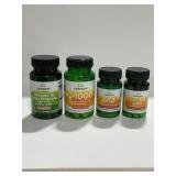 Swanson Probiotic C-1000 B12 Folic Acid Bundle