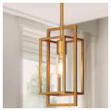 GEPOW Gold Pendant Light 5.5x12in