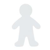 Colorations Jumbo People Shape 15x10in 12-Set
