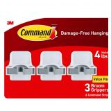 Command 3-Pack Broom  Mop Gripper