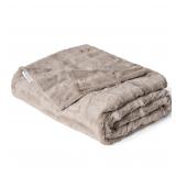 Minky Couture Sorbet Adult Throw Tranquil Dove