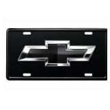 SR1 Performance Chevy Black Bowtie Plate 12x6