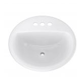 PROFLO Rockaway 19 Drop-In Bathroom Sink White