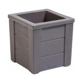 Step2 Lakewood Square Planter Dark Cedar 1-Pack