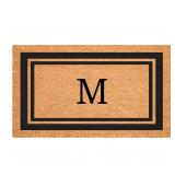 Calloway Mills Monogram Letter M Doormat 18x30