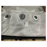 Pro Space Grey Grommet Curtain Panel 50x96