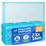 Medline Disposable Underpads 23 x 36 150 Count
