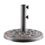 DUMOS 22LBS Resin Patio Umbrella Base Bronze