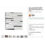 x12 Vinyl Peel  Stick MarbleSilver Tile 10Pk