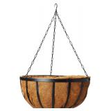 Arcadia Garden Products 20 Hanging Basket Black