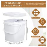 Mumufy 5-Pack 3.5-Gal Square Food Grade Buckets