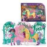Unicorn Academy Ava Doll  Leaf Stall Playset
