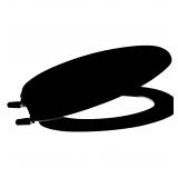 Centoco Black Elongated Toilet Seat