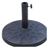 Outsunny 18 Resin Patio Umbrella Base Bronze