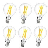 GvvooHome 6PK G16.5 E12 LED Bulbs 4000K 60W Eq.