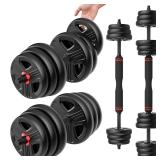 UKEEP 20lb Adjustable Dumbbell Set $49.99