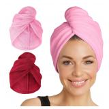 Turbie Twist Microfiber Hair Towel 2-Pack Large
