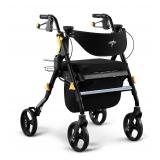 Medline Empower Folding Rollator Walker Black