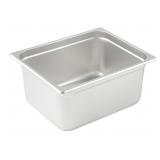Winco 6 Anti-Jamming Half Size Steam Pan