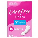 Carefree Thong Panty Liners 49 Count