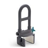 Medline Deluxe Plastic Tub Grab Bar Gray
