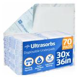 Medline Ultrasorbs 30x36 Disposable Bed Pads 70ct