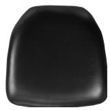 Flash Furniture Black Vinyl Chiavari Chair Cushion