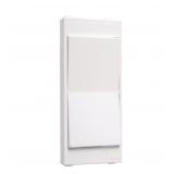 TayMac Rocker Switch Plate Insert White 1-Gang
