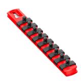 Ernst Manufacturing 8-Inch Socket Organizer Red