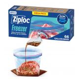 Ziploc Gallon Freezer Bags Stand-Up 66 Count