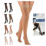 Truform Sheer Thigh Highs 15-20 mmHg Medium