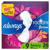 Always Radiant FlexFoam Pads Heavy Flow Size 2