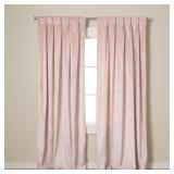 TOWN  COUNTRY LUXE Velvet Curtains 27x96 Blush