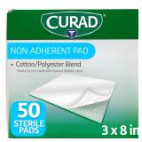 Curad Sterile Non-Adherent Gauze Pads 3x8 50ct