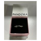 Pandora Sterling Wishbone Ring Size 6.5 As-Is
